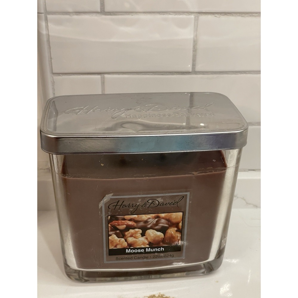 Harry & David‎ Moose Munch Scented Candle 22 oz Large 2 Wick Unused Old Stock